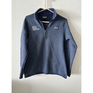 Patagonia Women's M 1/4  Zip Better Sweater Outdoor West Wing Writers Logo